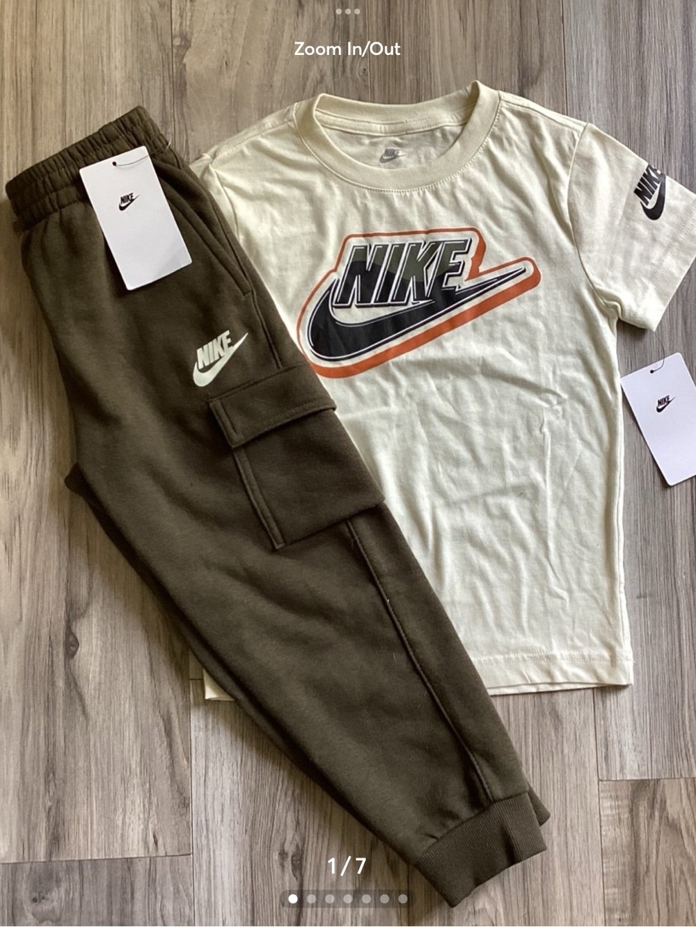 Nike Tee & Cargo Joggers outfit boys size 6(NWT) ~PRICE FIRM, NO OFFERS~